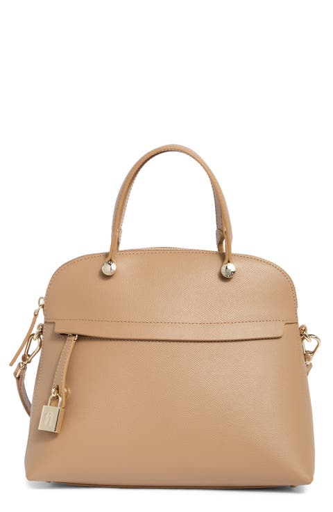 Classic Dome Leather Handbag