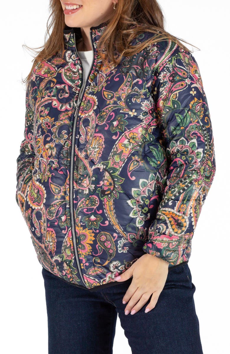 Cache Coeur Oddi Paisley Maternity Jacket, Main, color, 