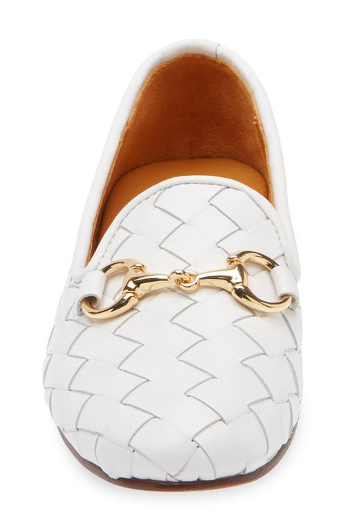 Robert Zur Letti Bit Woven Loafer In White