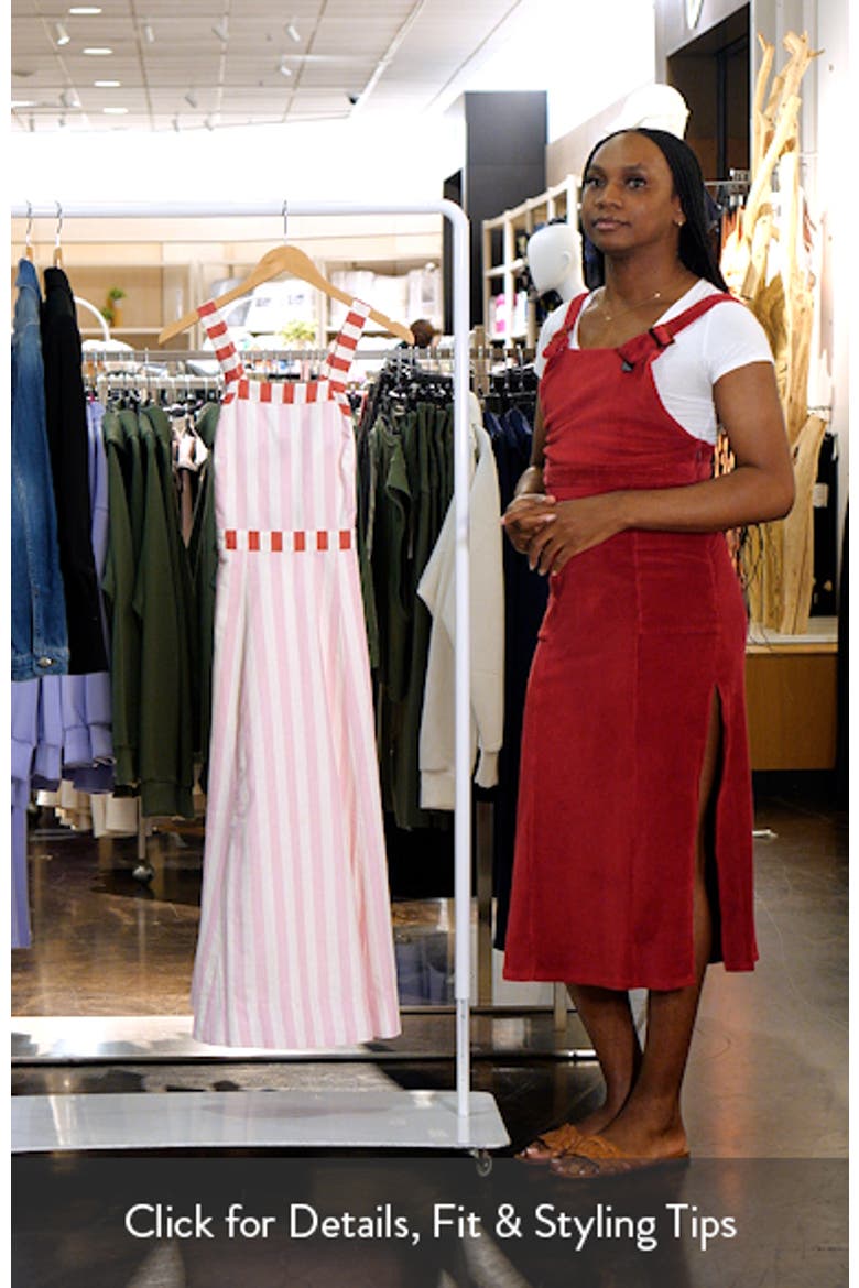Cross Back Linen Blend Dress (Women) | Nordstrom