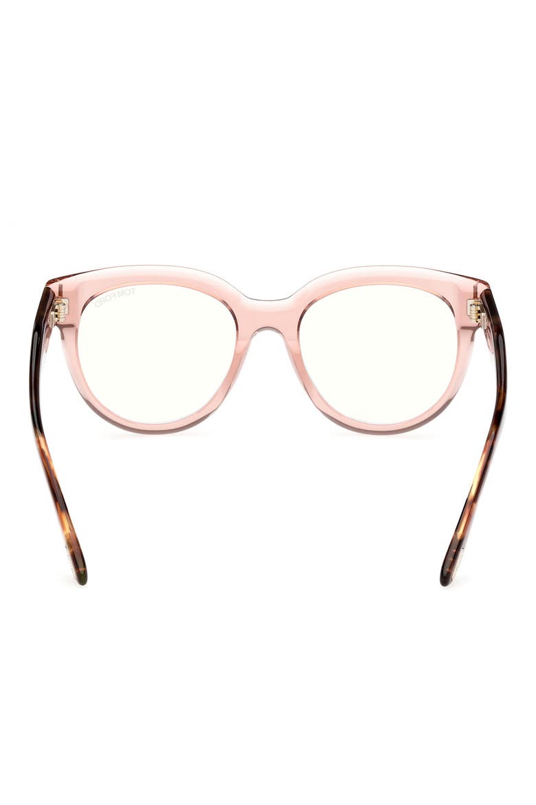 52mm Butterfly Blue Light Blocking Glasses, Alternate, color, ROSE HAVANA