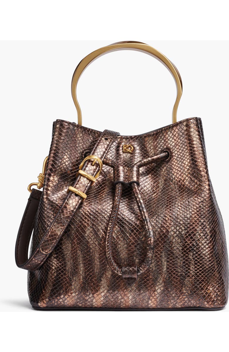 Donna Karan New York Lawrence Metallic Snake Bucket, Main, color,