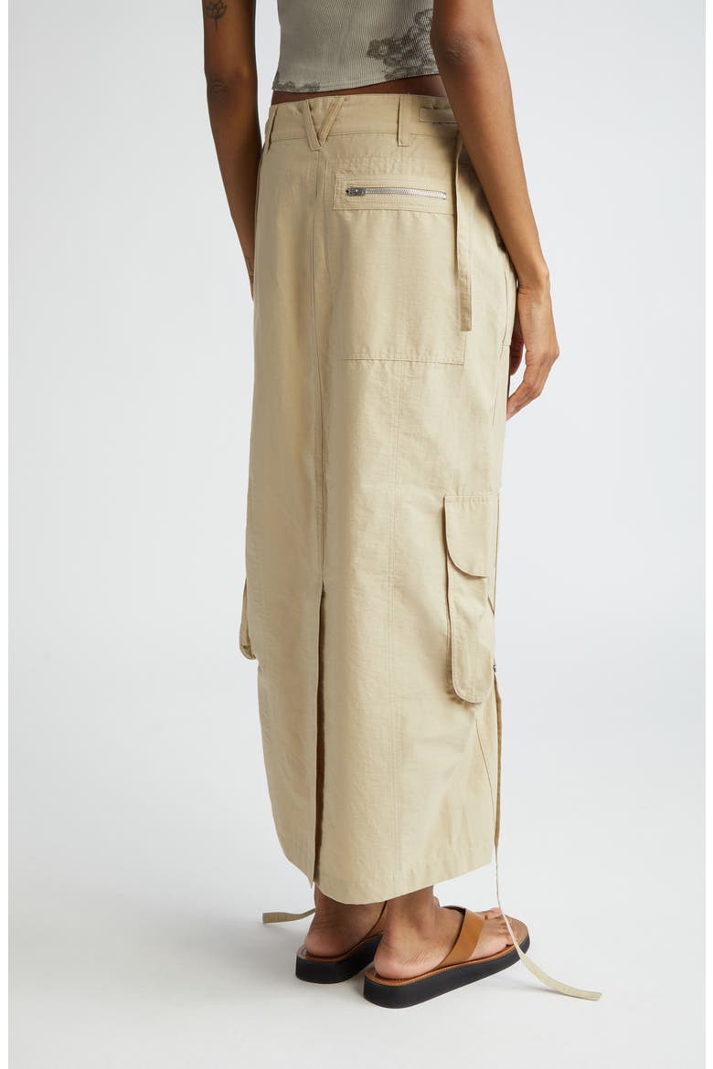 Ilanta Cotton Blend Cargo Skirt, Alternate, color, BEIGE