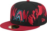 New Era Men's New Era Black/Red Arizona Diamondbacks Retro Pattern 59FIFTY Fitted Hat