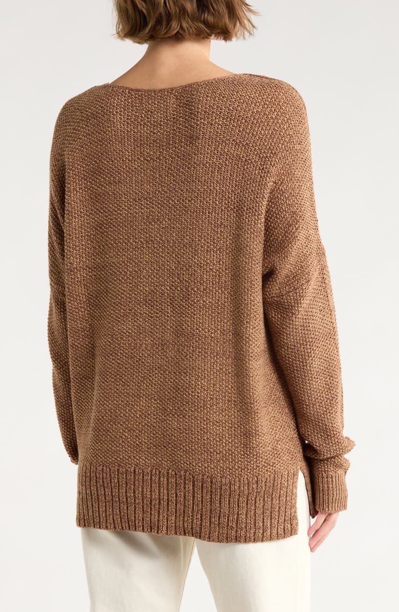 Lucky Brand V-Neck Pullover Sweater, Alternate, color, Cocoa Brown