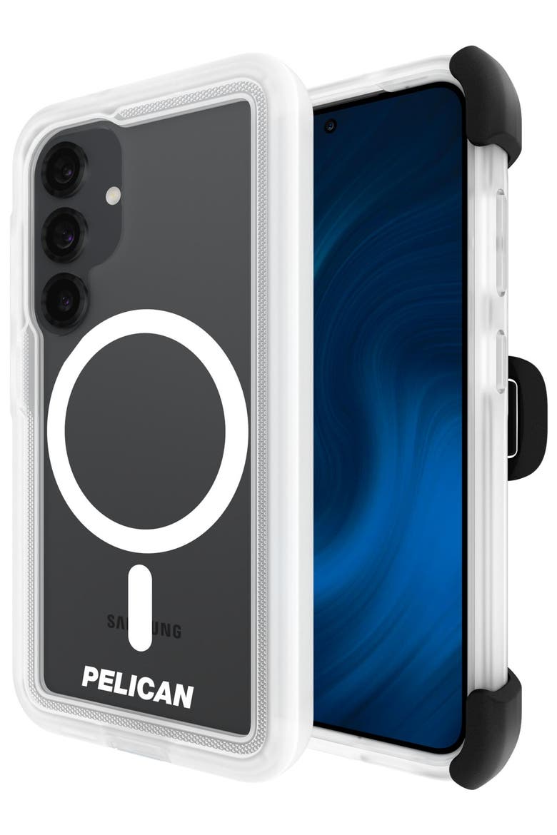 Voyager Case with Magnet and Holster for Samsung Galaxy S25, Main, color, Clear