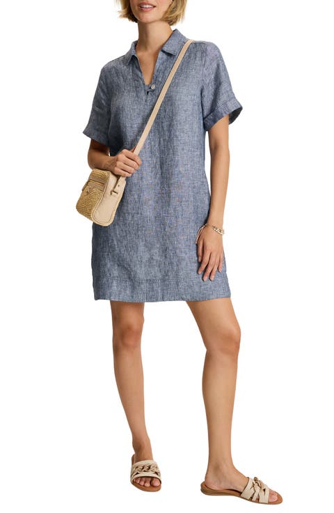 Two Palms Linen Polo Dress