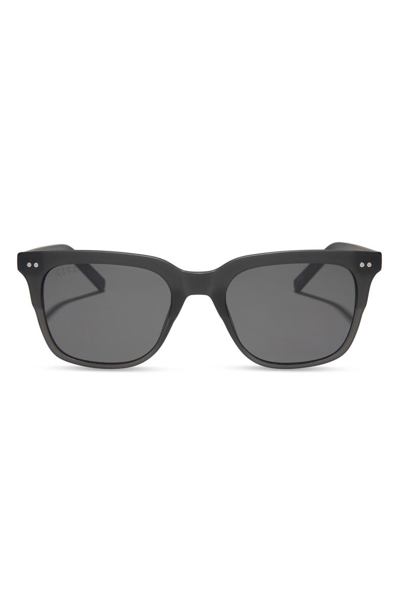 DIFF 53mm Bobby Square Sunglasses, Main, color, Charcoal Grey