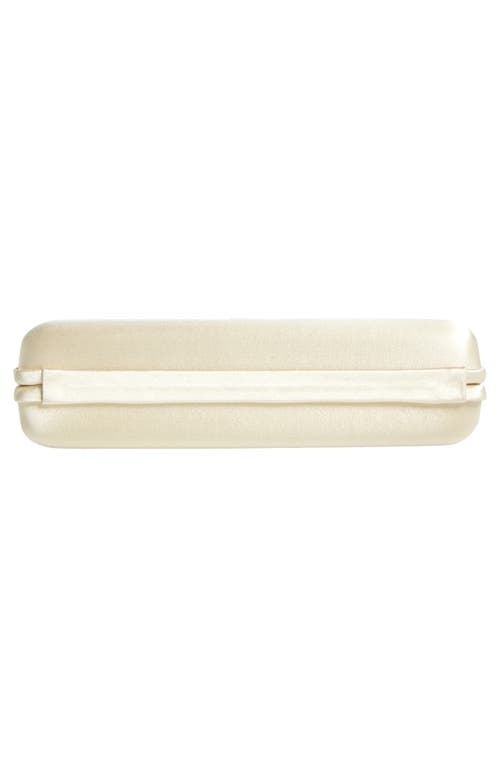 Totême Toteme Satin Box Clutch In Ecru