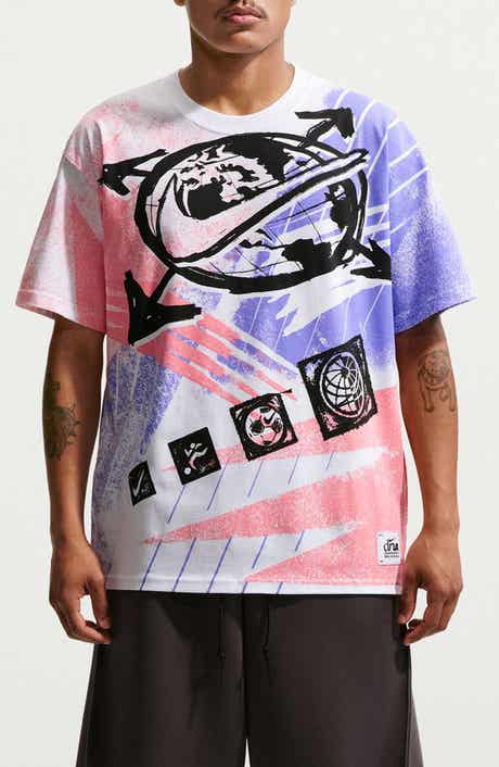 Oversize Worldwide Soccer Print T-Shirt