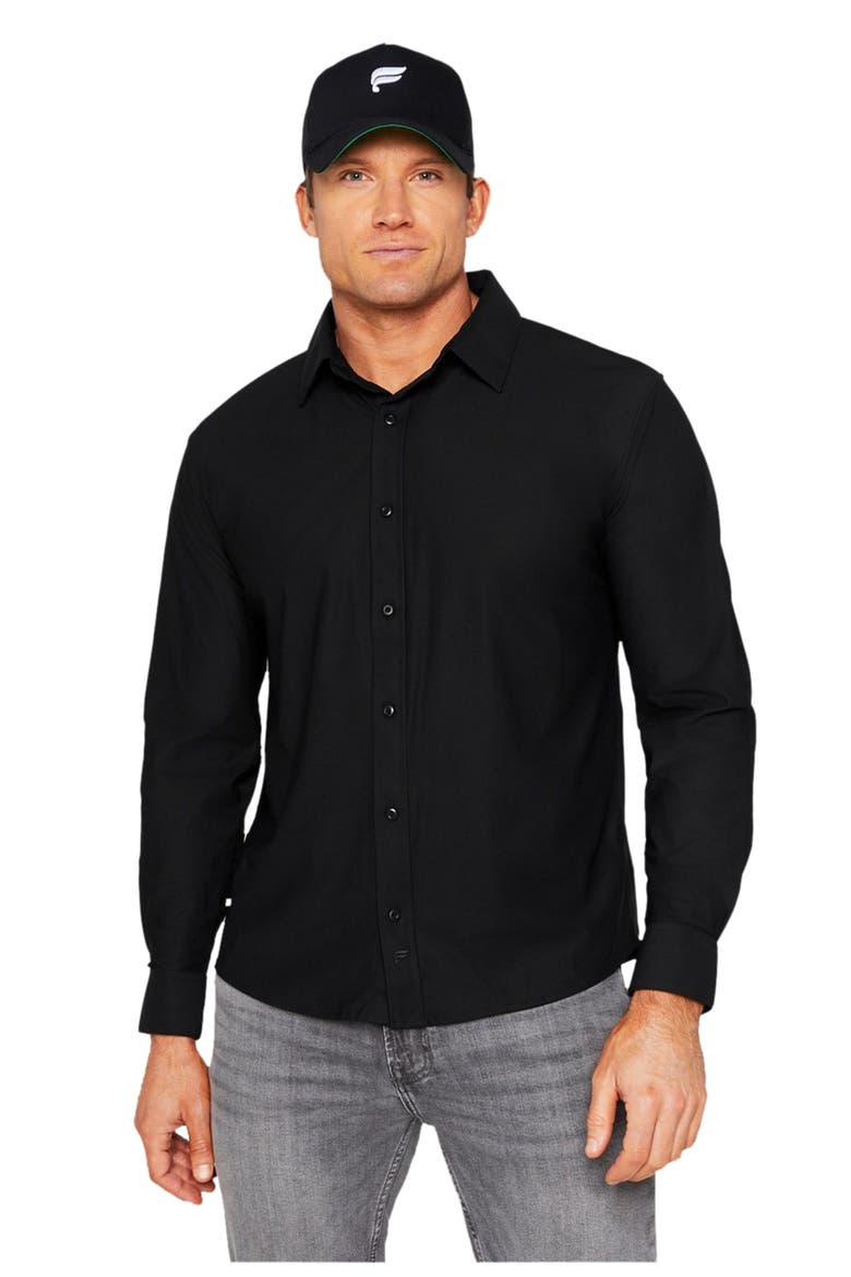 Men's The Don Long Sleeve Button Up, Alternate, color, Black