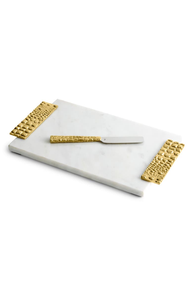 Michael Aram Safari Small Cheese Board & Spreader, Alternate, color, White