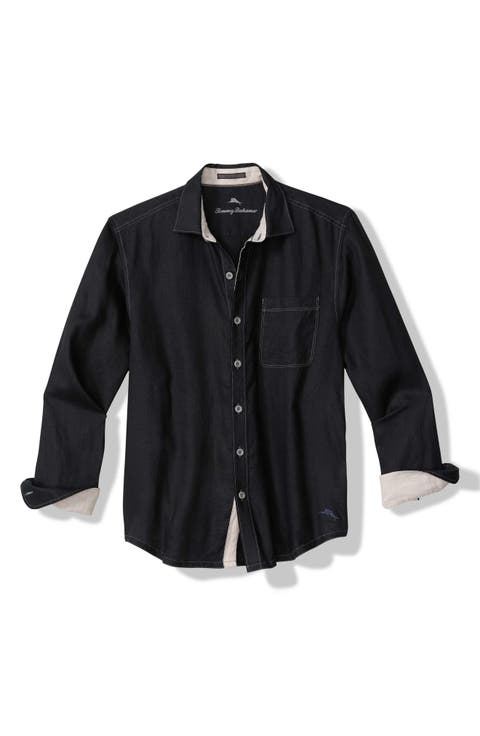 Paradise Breezer Linen Button-Up Shirt (Big & Tall)