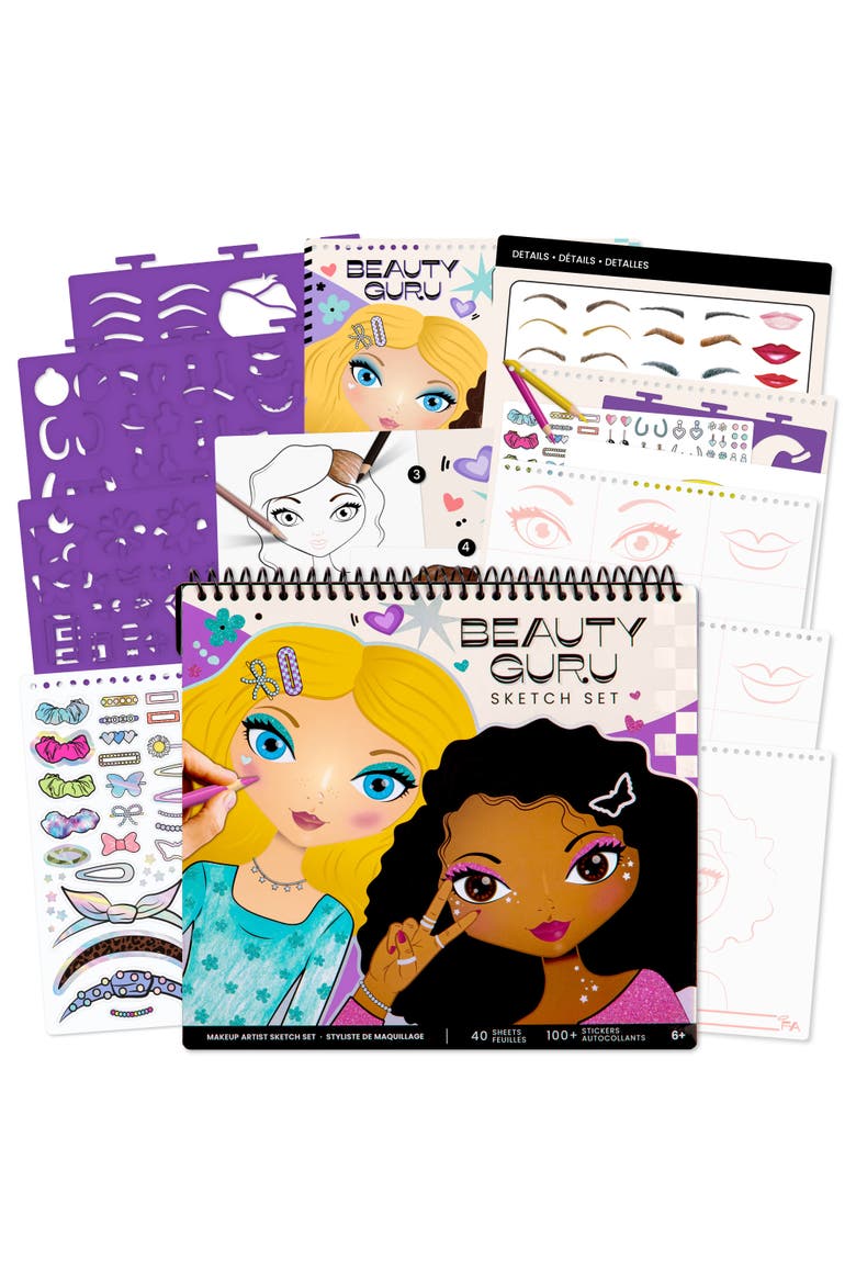 Sketch Portfolio Set Beauty Guru Makeup Artist, Main, color, Multicolored