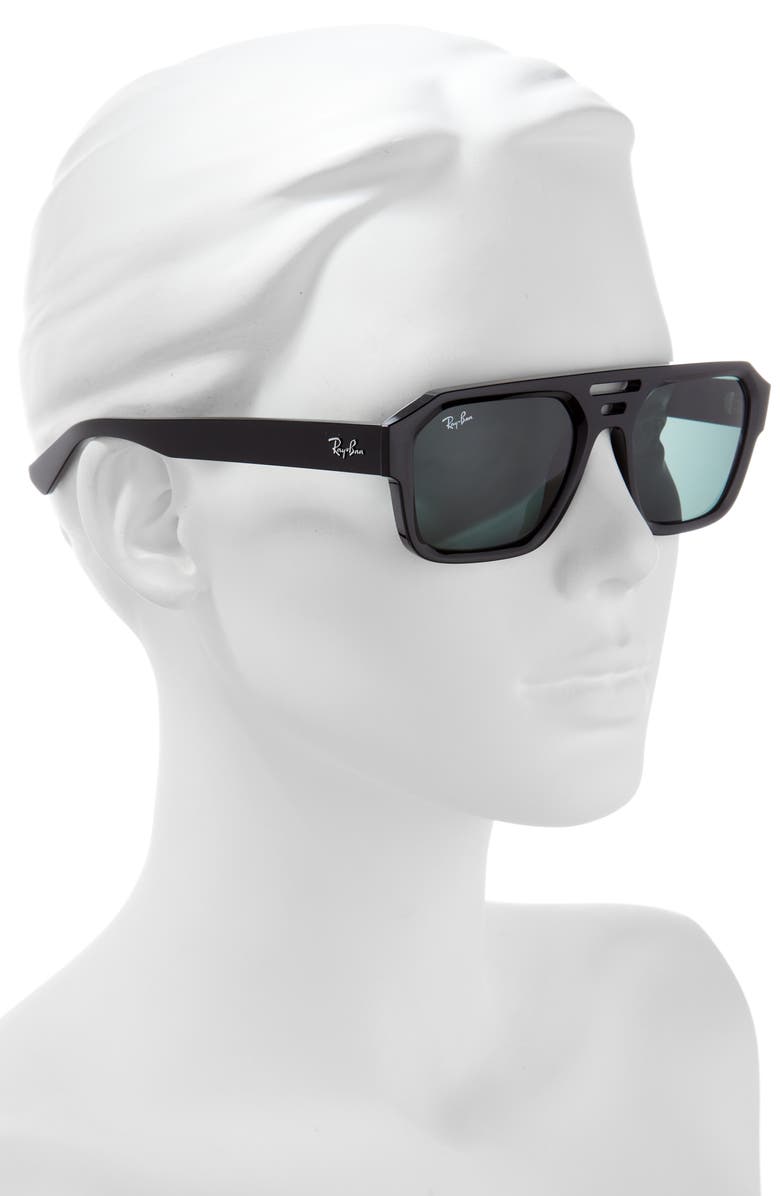 Ray-Ban Corrigan Irregular 54mm Rectangular Sunglasses, Alternate, color,