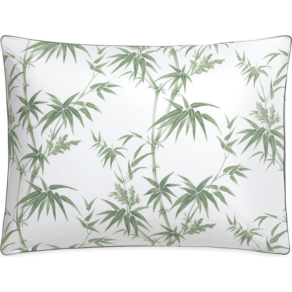 Matouk Dominique Bamboo Print 500 Thread Count Pillow Sham