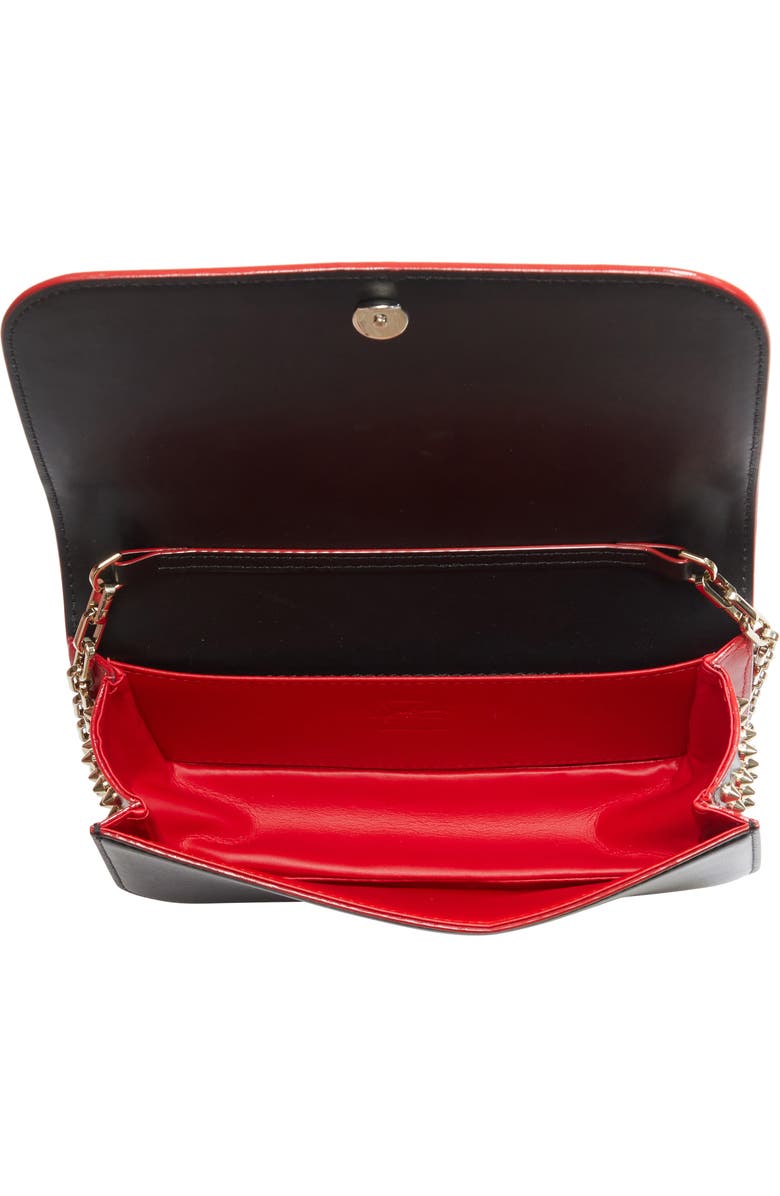 Christian Louboutin Small Paloma Leather Clutch, Alternate, color, Multi/ Gold