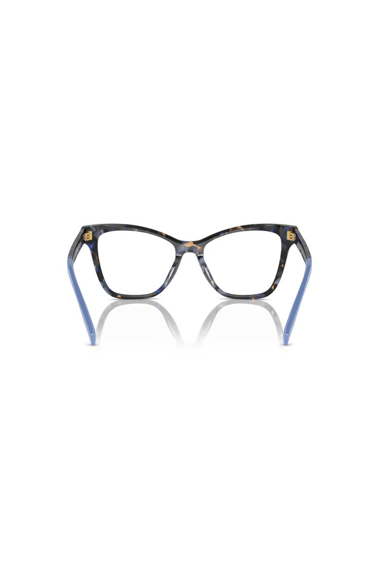 Tory Burch 51mm Cat Eye optical glasses, Alternate, color, Blue