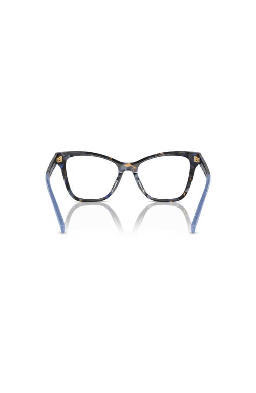 Tory Burch 53mm Cat Eye Optical Glasses In Brown