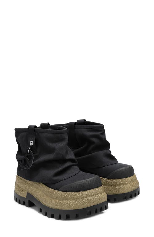 Shop Naked Wolfe Dream Platform Hooded Boot In Black-canvas