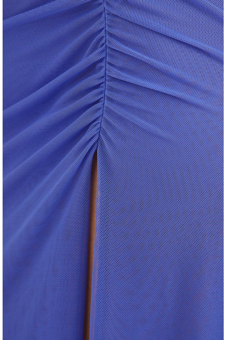 Getty Mesh Cover-Up Dress, Alternate, color, BLUE