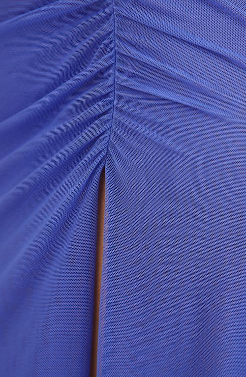 Vix Swimwear Getty Mesh Cover-up Dress In Blue