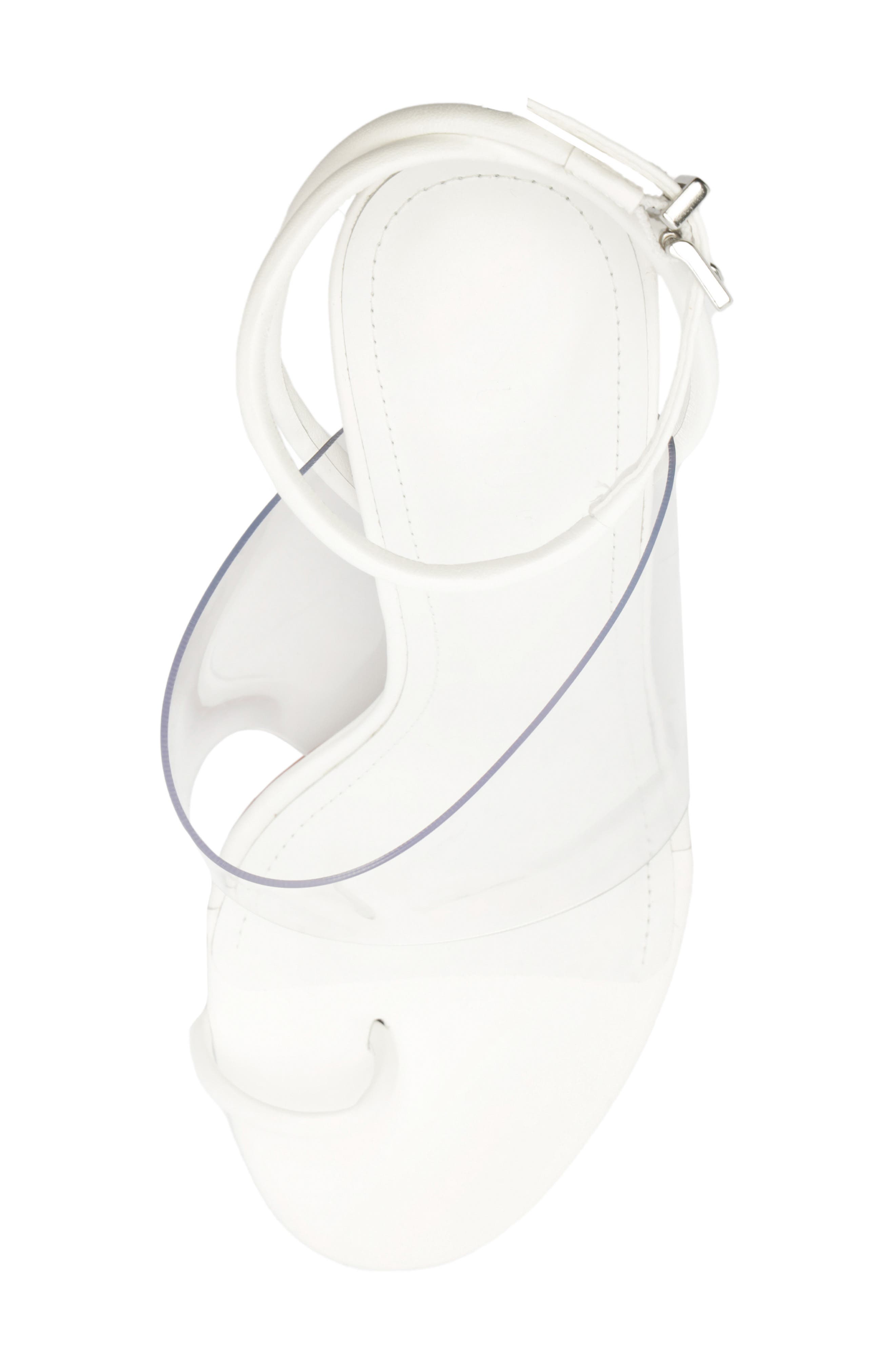 Schutz Astra Ankle Strap Sandal, Alternate, color, White