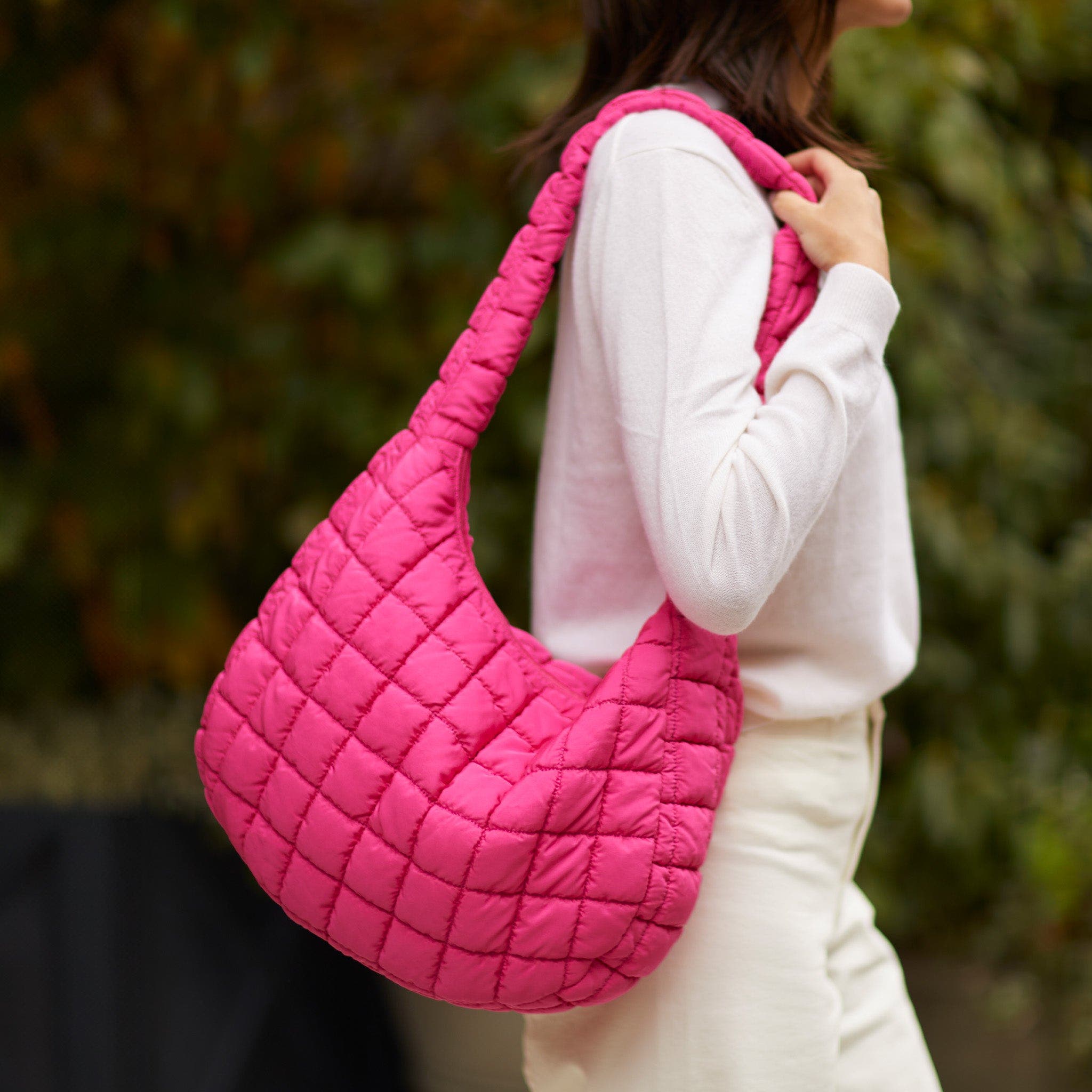 Cloud 9 Puffer Bag, Alternate, color, Hot Pink