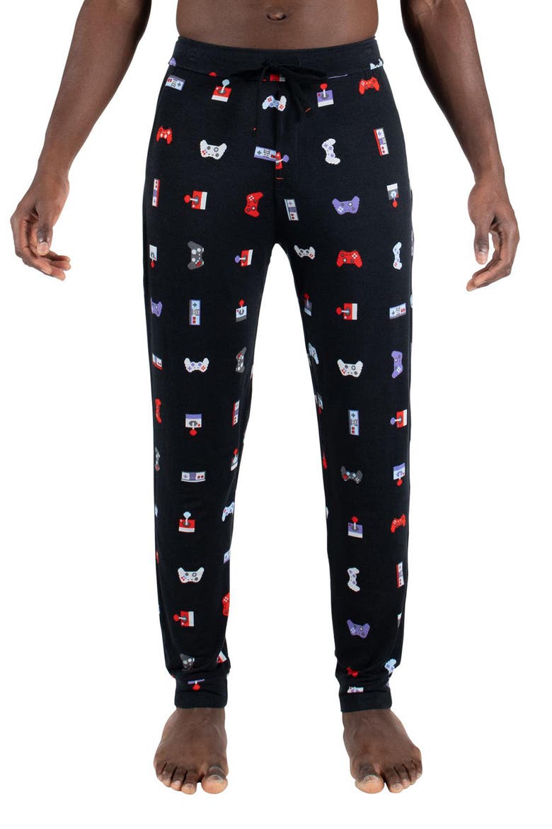 Snooze Lounge Pants, Main, color, GAMER- BLACK