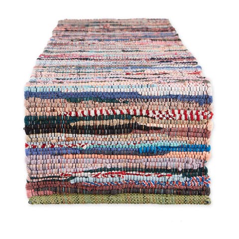 Multi Color Chindi Rag Table Runner
