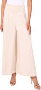 Vince Camuto Smocked Waist Wide Leg Pants