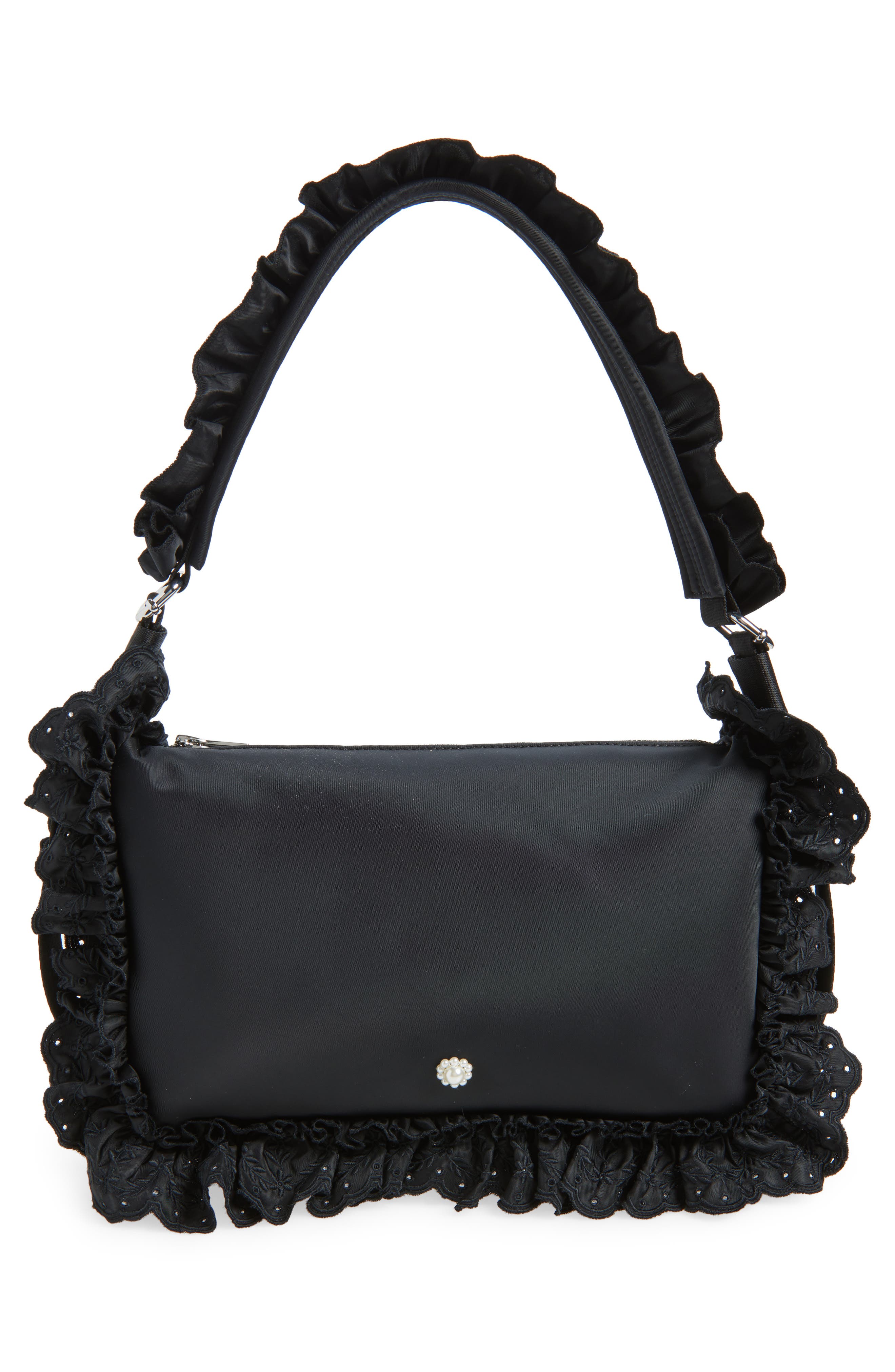 Simone Rocha Pillowcase Shoulder Bag, Alternate, color, Black