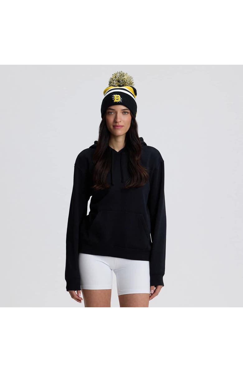 FANATICS Women's Fanatics  Black Boston Bruins 2026 NHL Stadium Series Cuffed Knit Hat with Jumbo Pom, Alternate, color, 