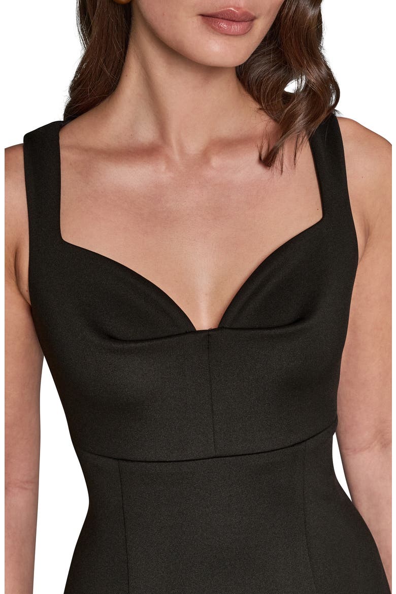Sweetheart Neck Sheath Dress, Alternate, color, BLACK
