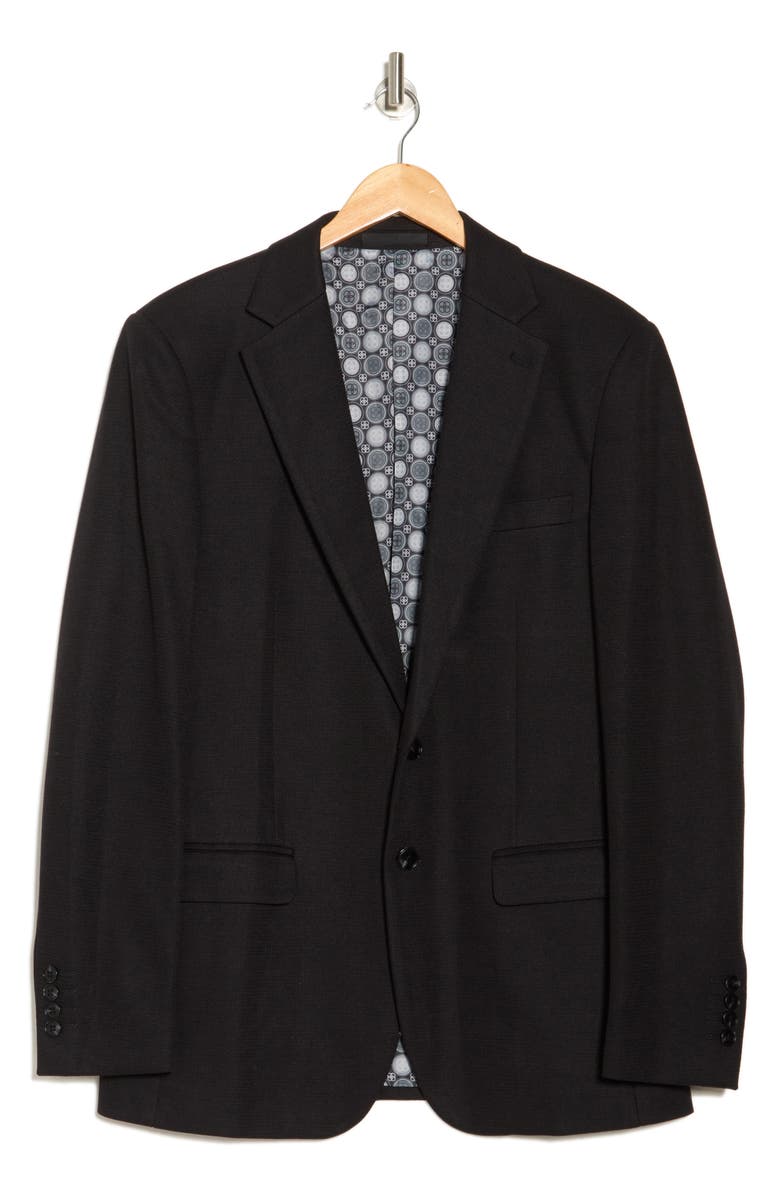T.R. PREMIUM Solid Slim Fit Blazer, Alternate, color, Black