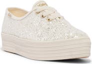 Keds® Point Glitter Platform Sneaker