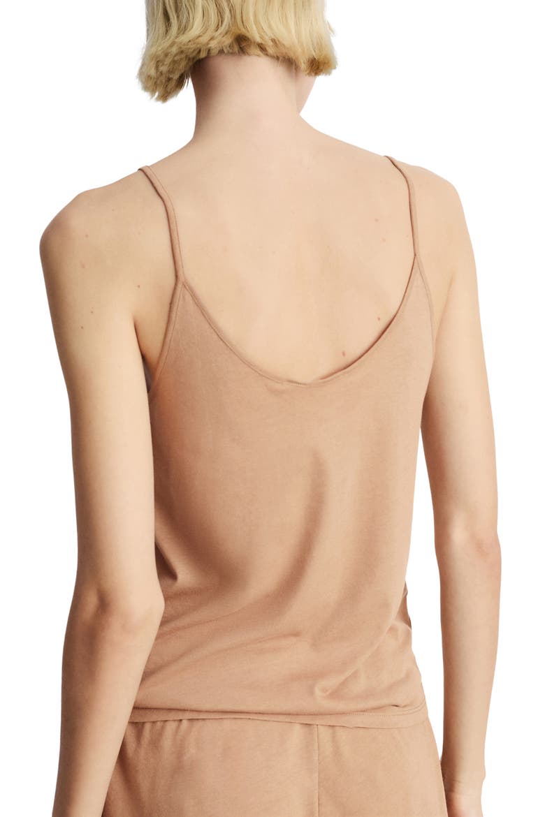 Contrast Lace Sleep Camisole, Alternate, color, MEDIUM BROWN