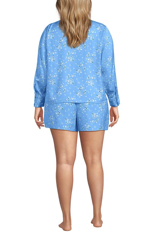LANDS' END LANDS' END PLUS SIZE MATTE SATIN 2 PIECE PAJAMA SET