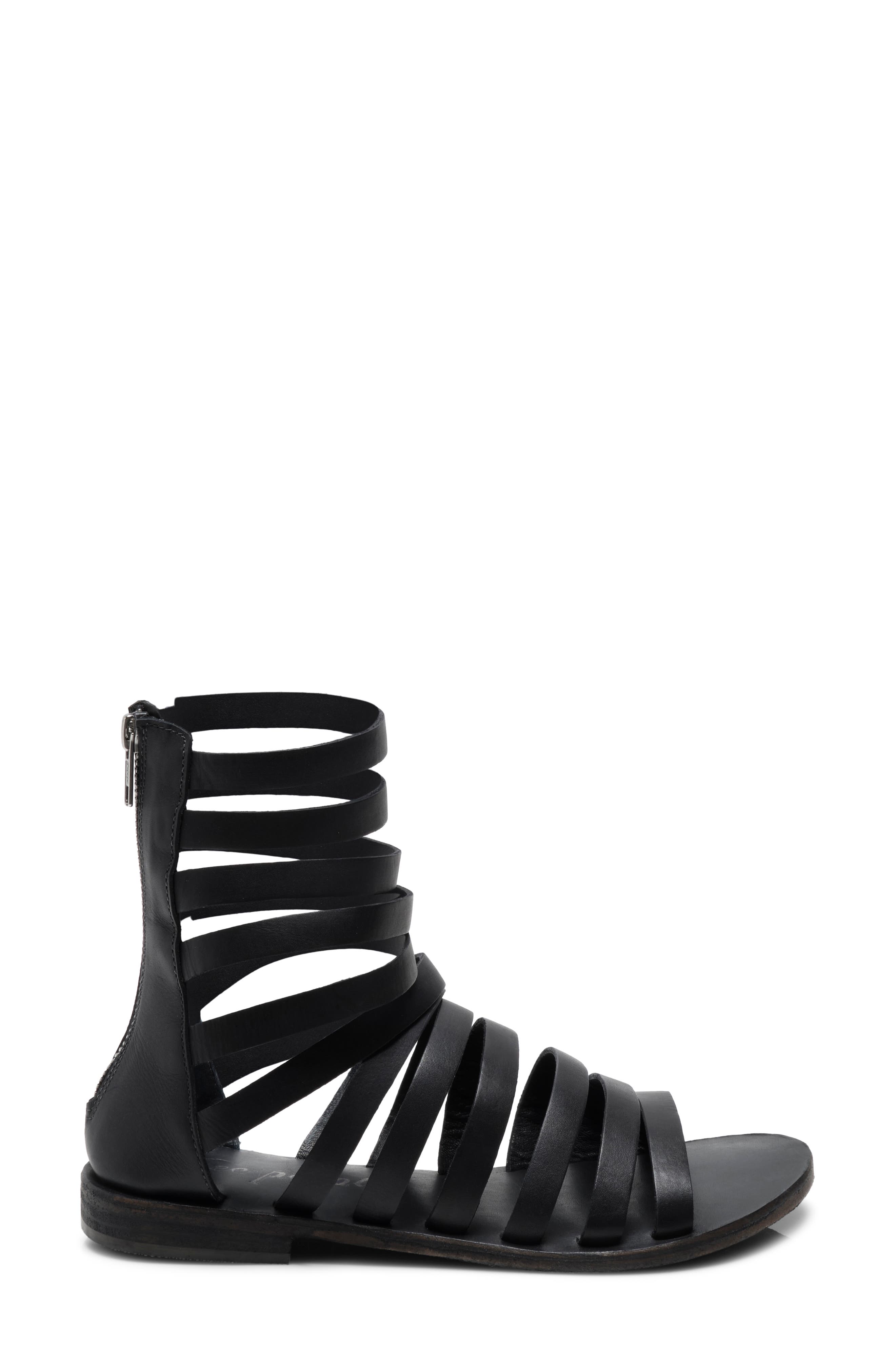 Lucia Gladiator Sandal, Alternate, color, BLACK