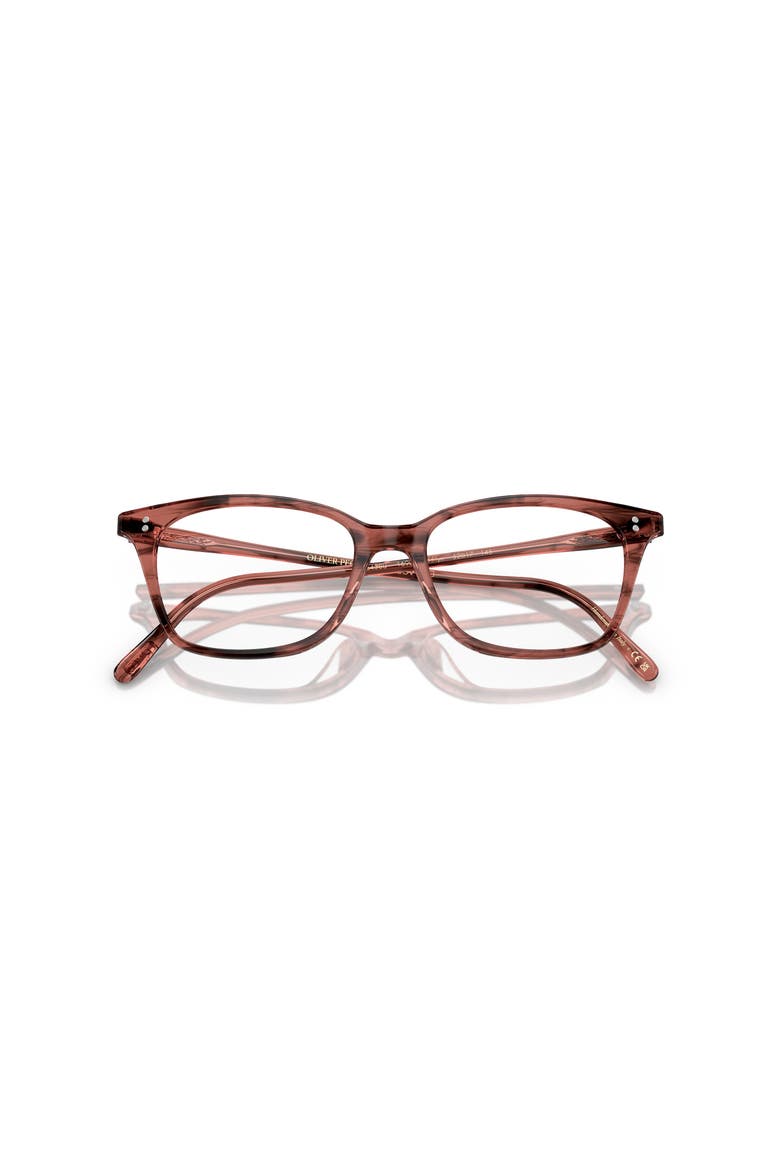 52mm Rectangle optical glasses, Alternate, color, Red
