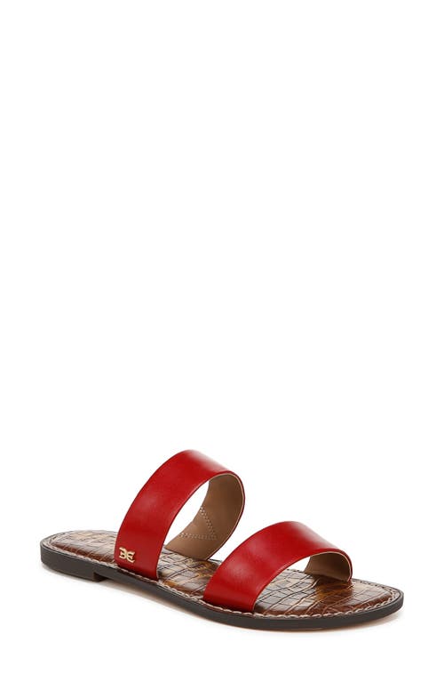 Sam Edelman Gala Slide Sandal In Summer Red