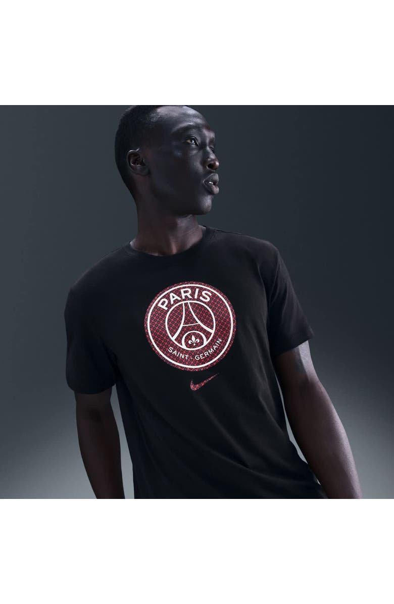 Nike Men's Nike  Black Paris Saint-Germain Crest T-Shirt, Main, color, 