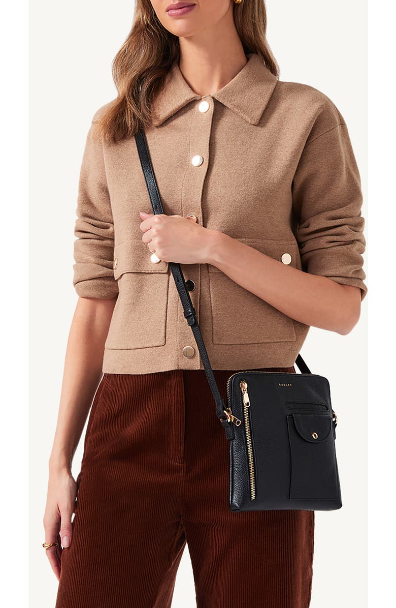 Radley Ridge Park Small Zip Crossbody Bag, Alternate, color, Black