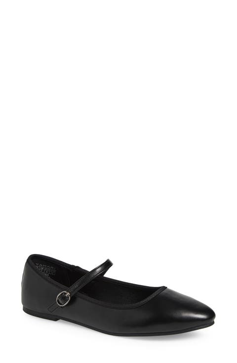 Round Toe Mary Jane Flat (Women)