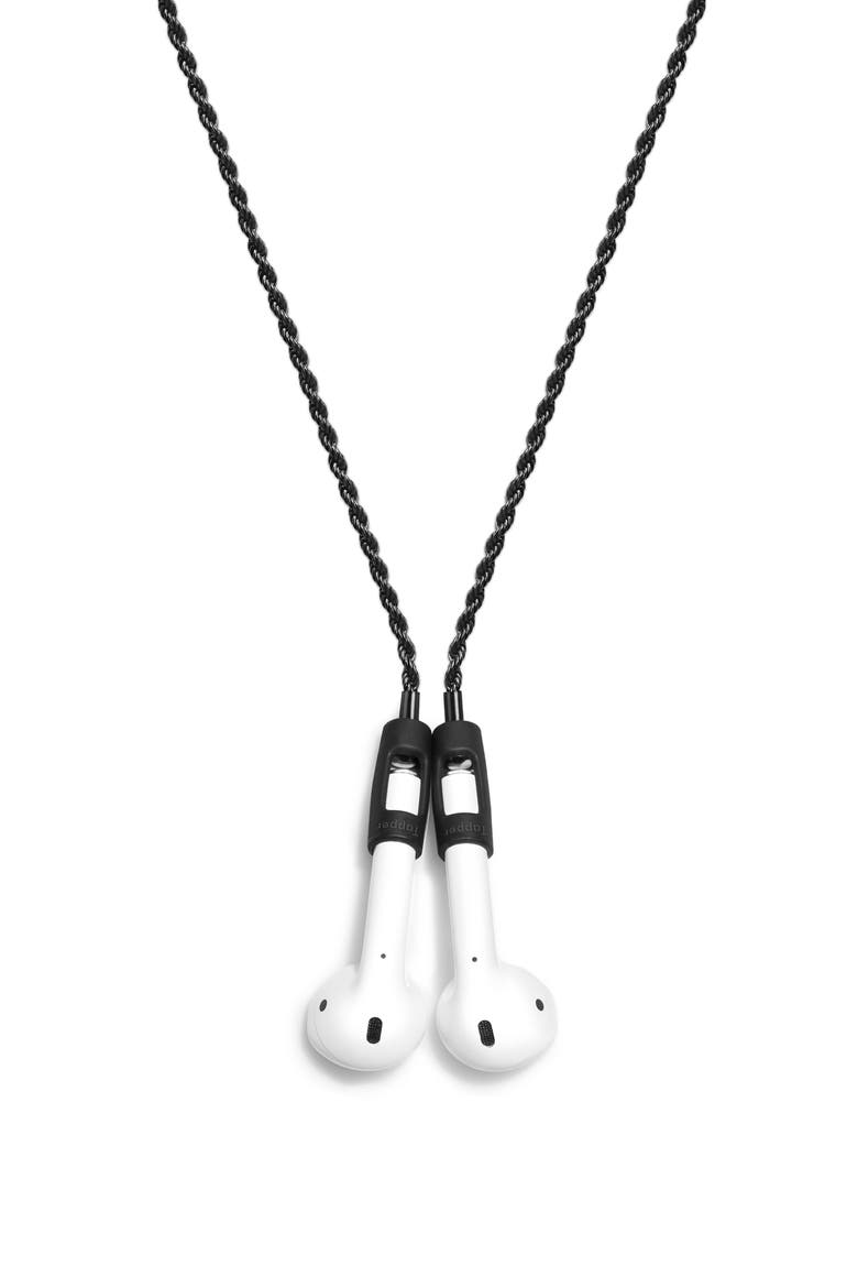 AirPod Rope Chain, Alternate, color, BLACK PLATED ROPE CHAIN
