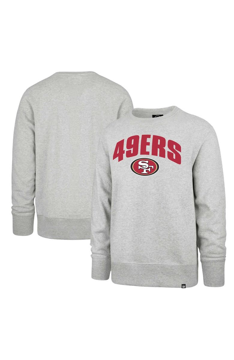 '47 Men's '47 Gray San Francisco 49ers Headline Pullover Sweatshirt, Alternate, color, Gray