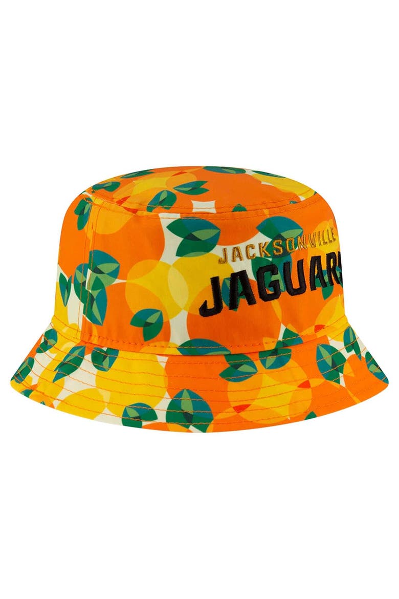 Men's New Era Orange Jacksonville Jaguars Citrus Bucket Hat, Alternate, color, Orange