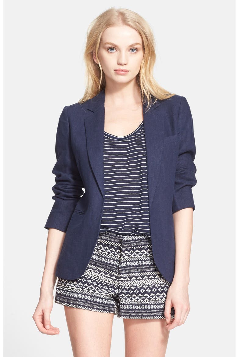 'Mehira' Blazer, Main, color, DARK NAVY
