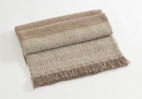Handwoven Boucle Alpaca Throw