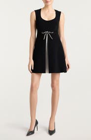 Cinq à Sept Jo Rhinestone Bow Dress